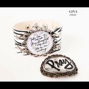 Plunder - Leather Zebra Bracelet